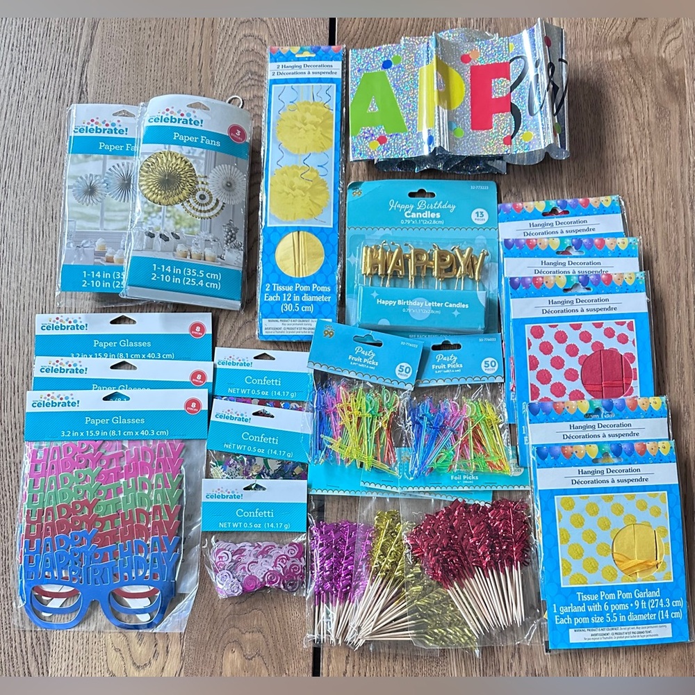 Colorful Birthday Party Decoration Set - Picture 12 of 12